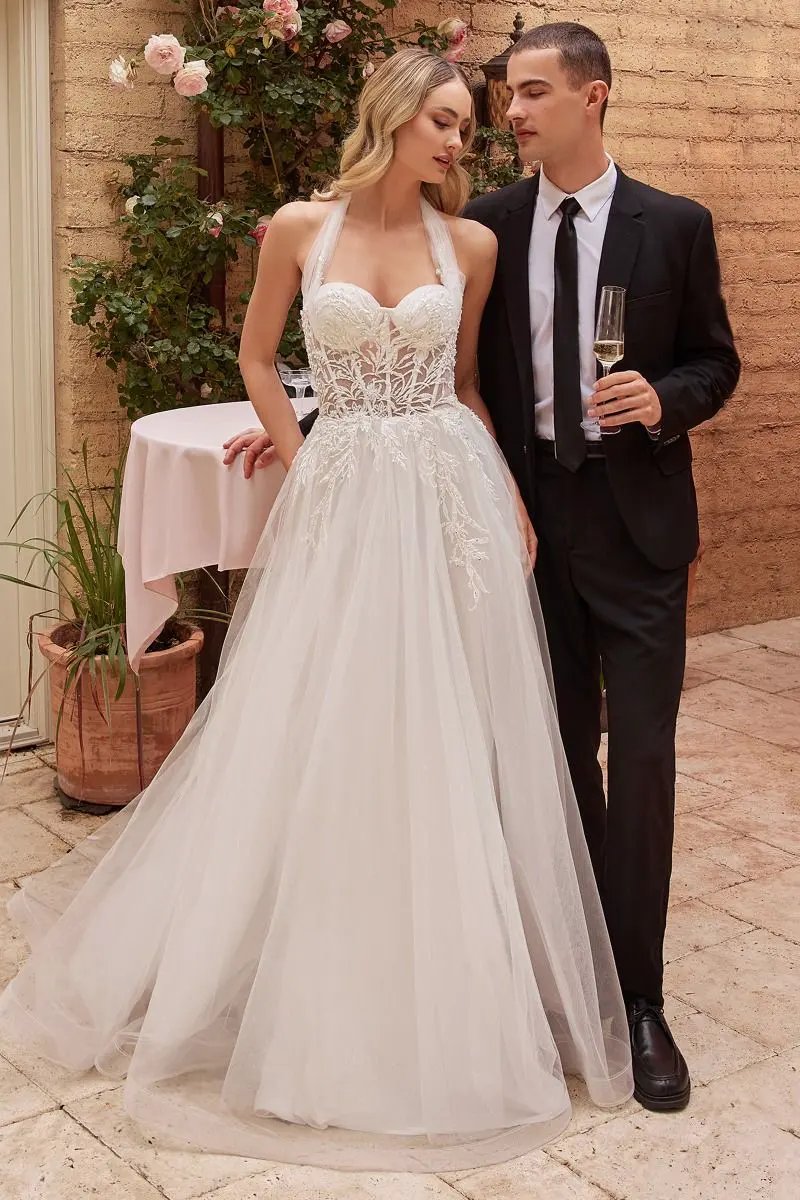 Strapless A-Line Bridal Gown by Tux-USA