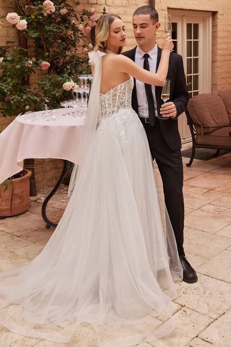 Strapless A-Line Bridal Gown by Tux-USA