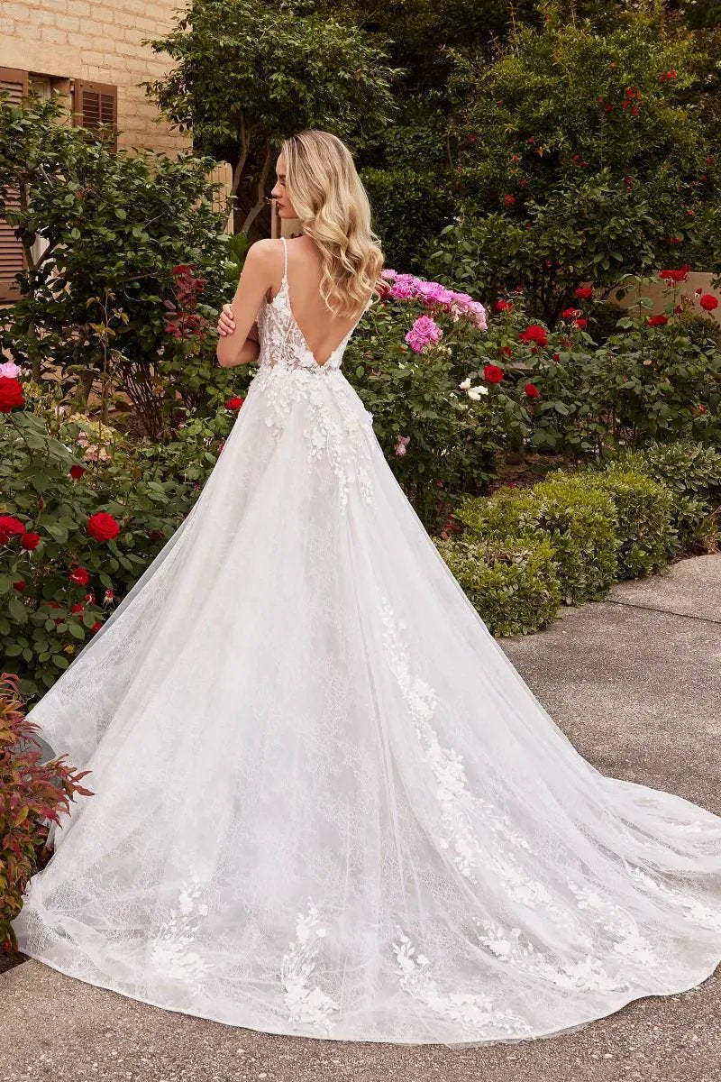 Layered Lace A-Line Bridal Gown by Tux-USA