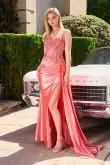 Embellished Lace & Satin Fitted Gown by Tux-USA