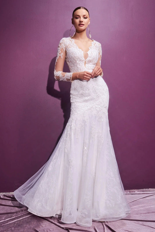 Layered Lace Mermaid Bridal Gown by Tux-USA