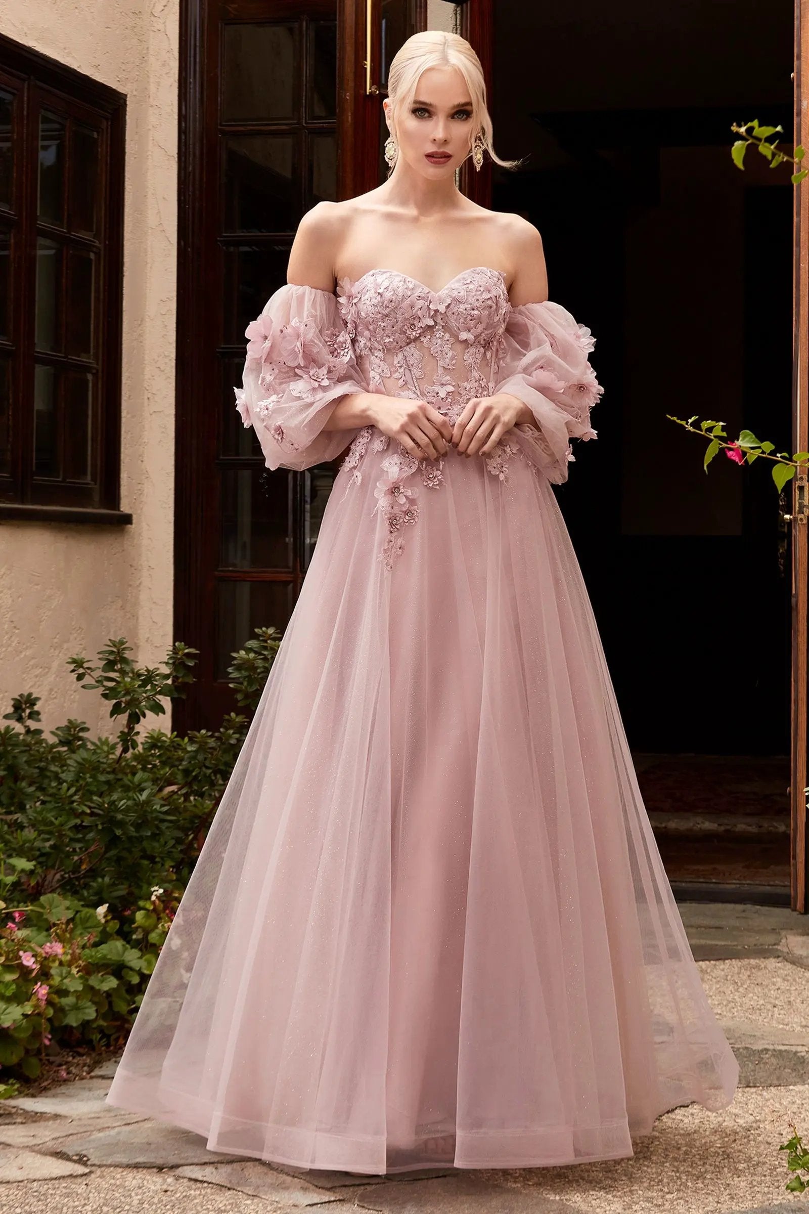 Strapless Off The Shoulder Gown by Tux-USA