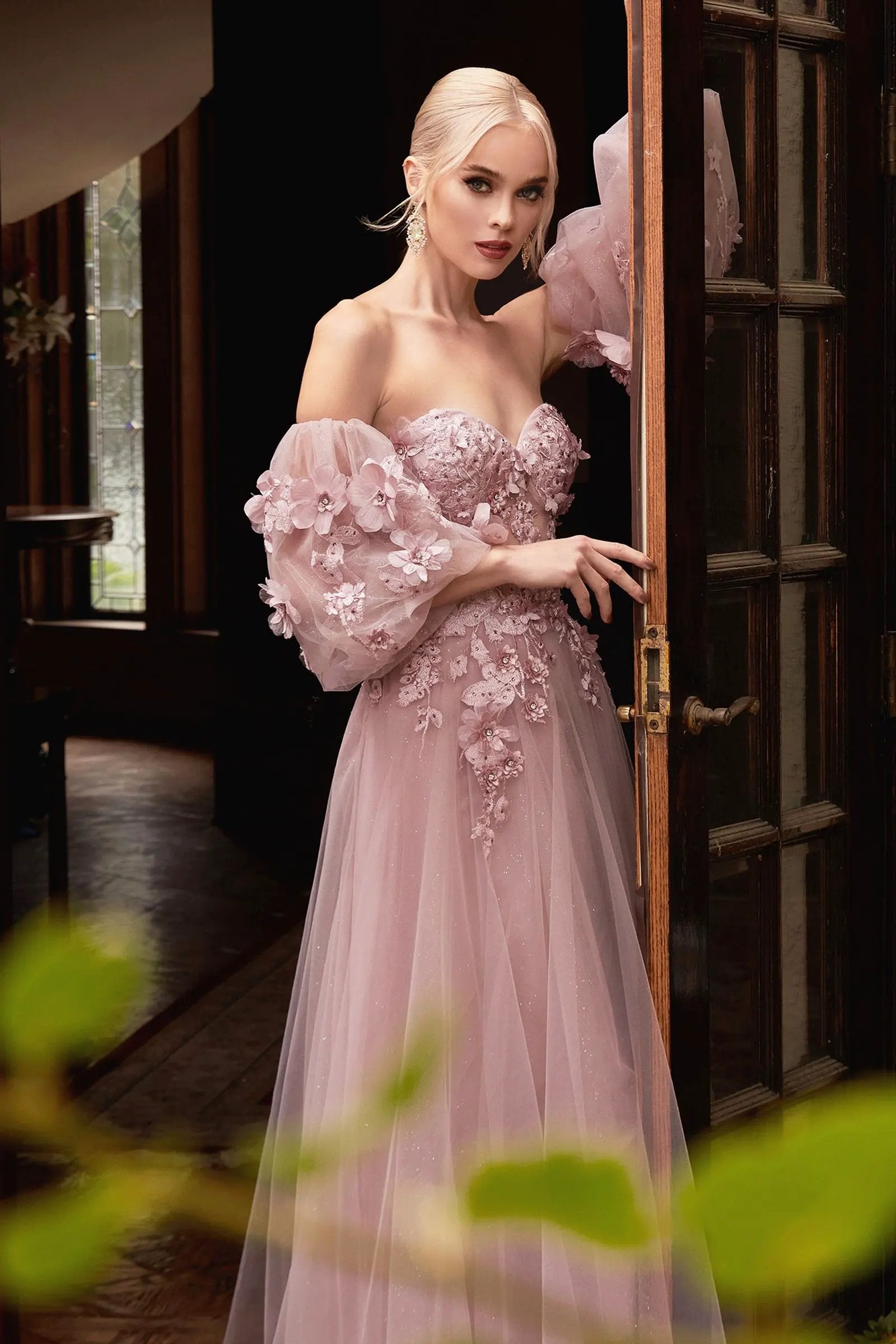 Strapless Off The Shoulder Gown by Tux-USA