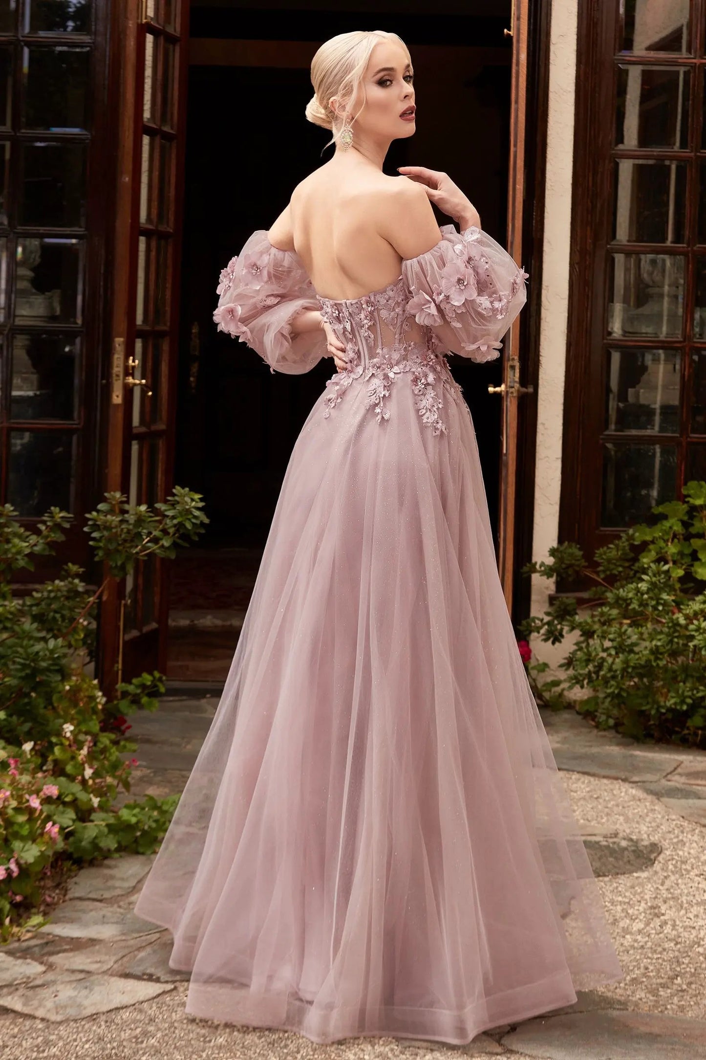 Strapless Off The Shoulder Gown by Tux-USA