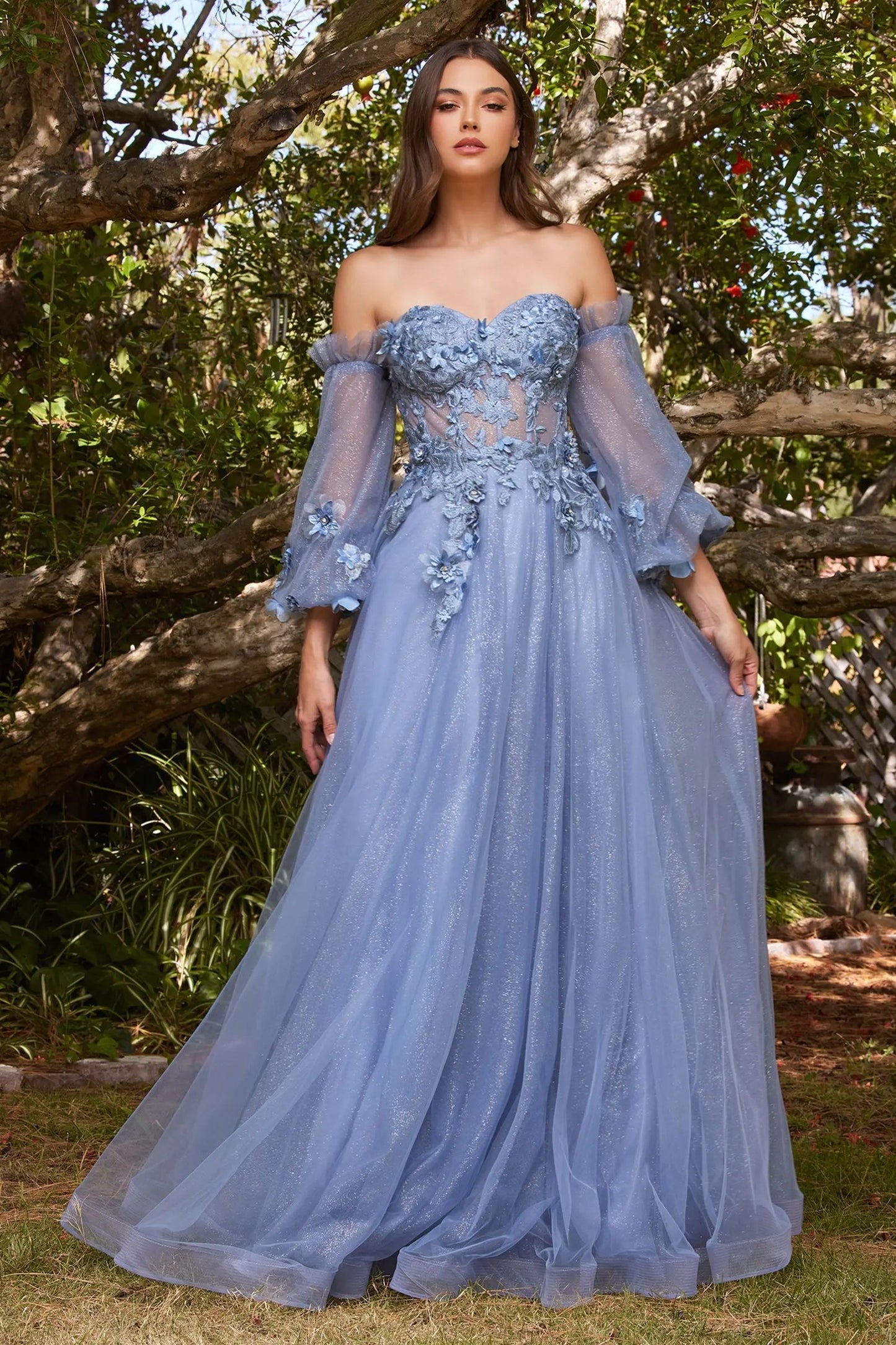 Strapless Off The Shoulder Gown by Tux-USA
