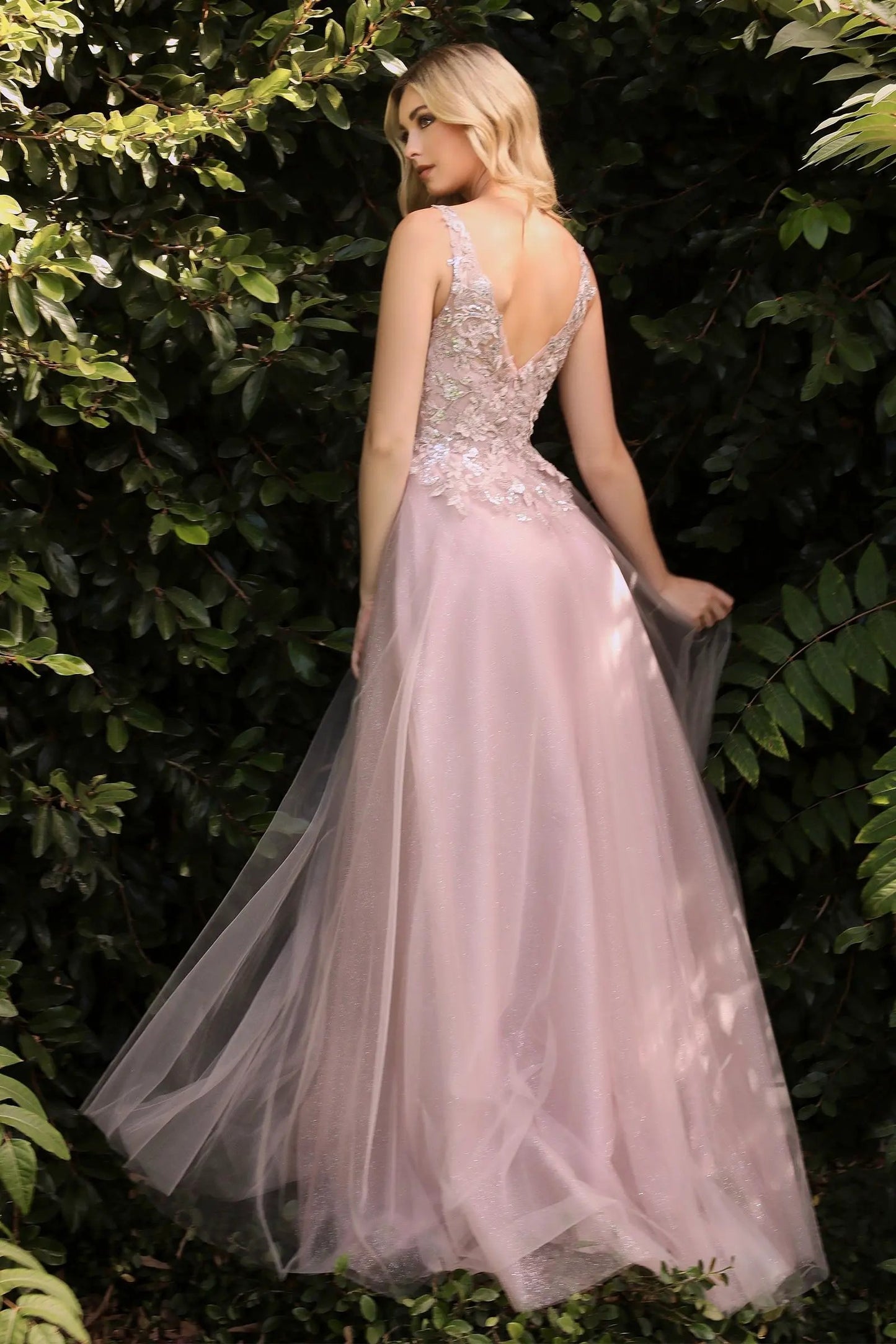 Floral Applique A-Line Dress by Partner Label