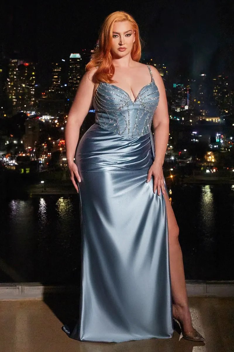 Embellished Satin Gown by Tux-USA
