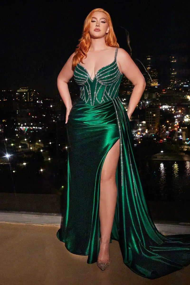 Embellished Satin Gown by Tux-USA