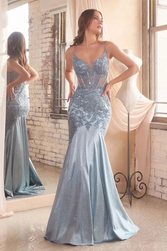 Glitter & Lace Mermaid Gown by Tux-USA