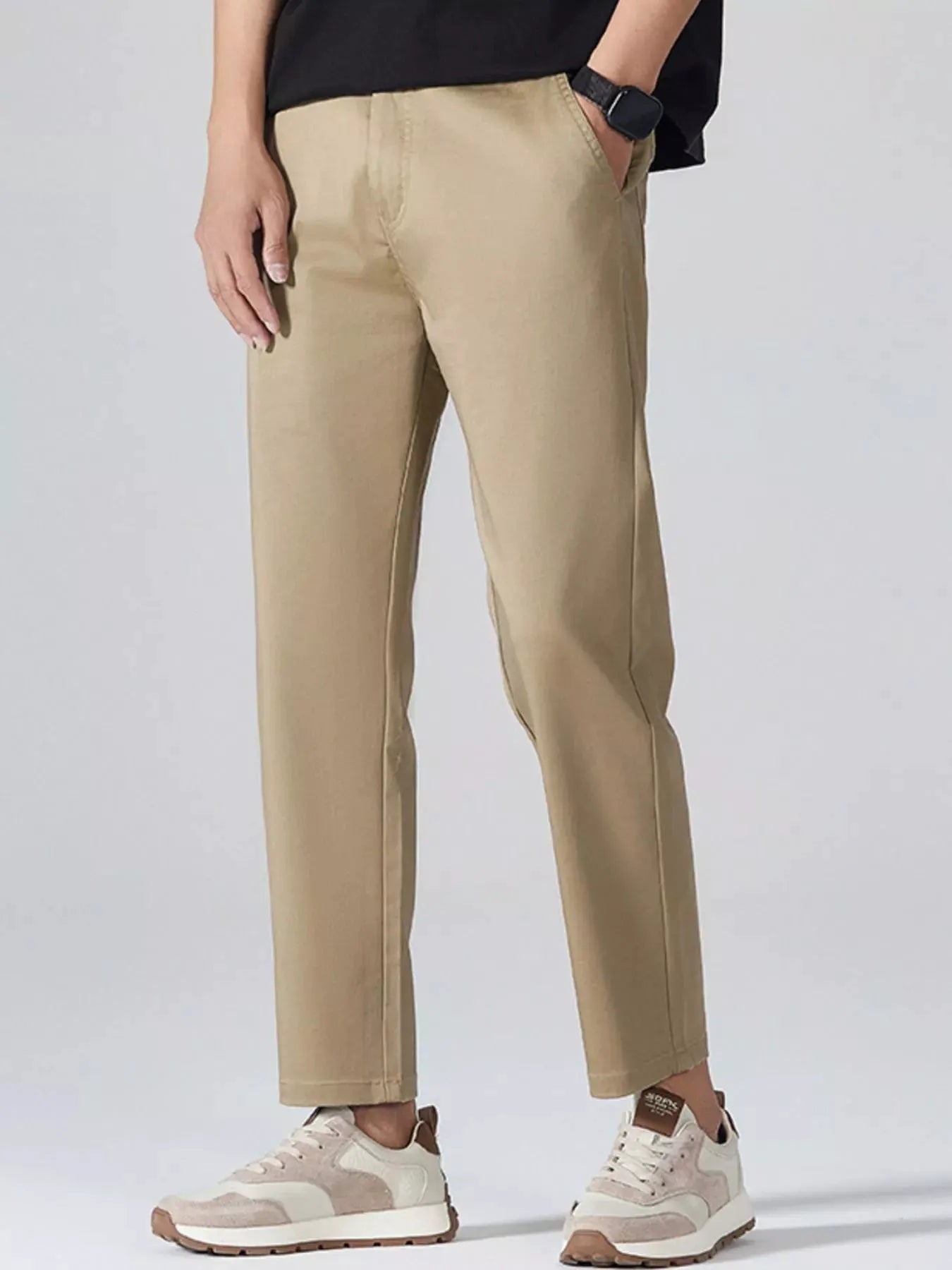 Men's Straight Leg Dress Pants by Trendsi