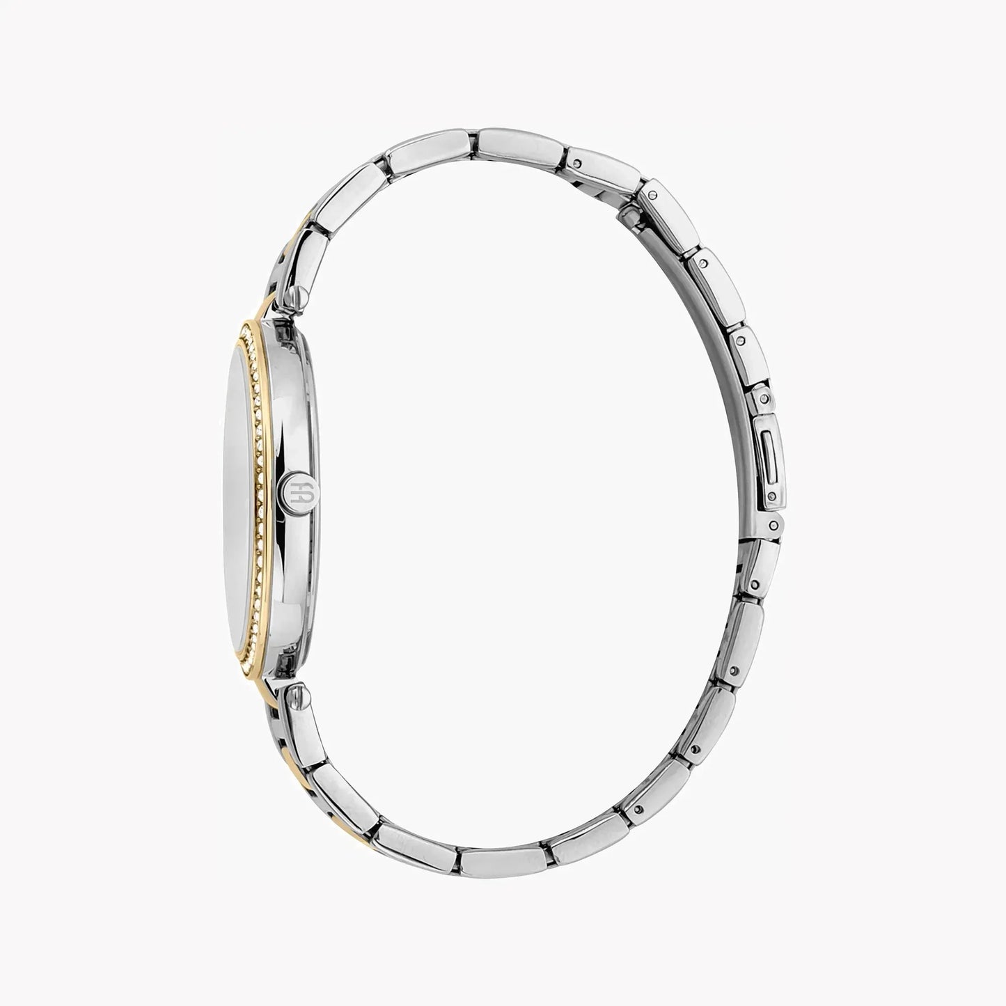 Esprit Women's Silver & Gold Stainless Steel Watch, Silver Dial | Es1l148m0025 by ESPRIT