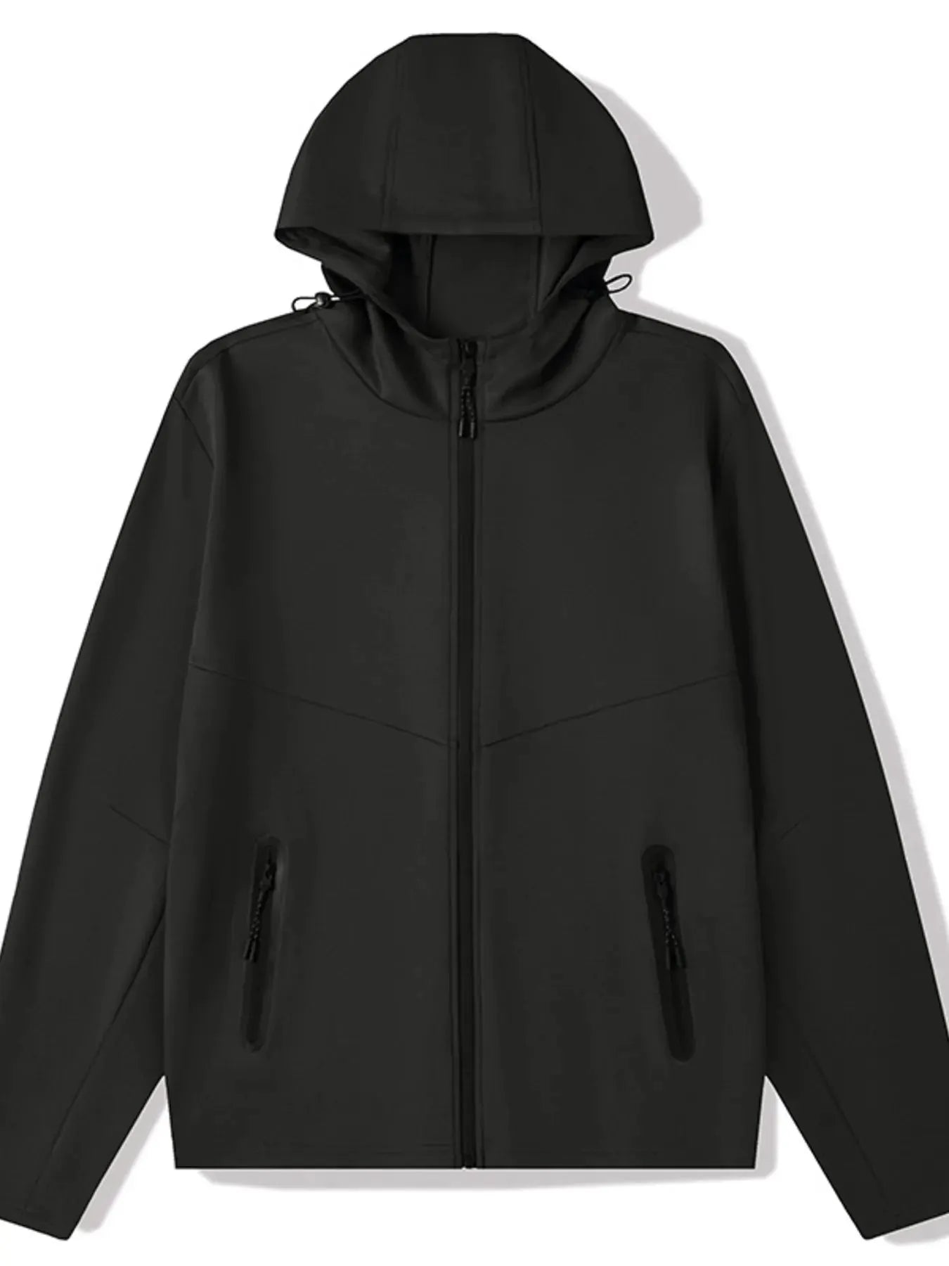 Men's Plus Size Zip Up Long Sleeve Hoodie by Partner Label