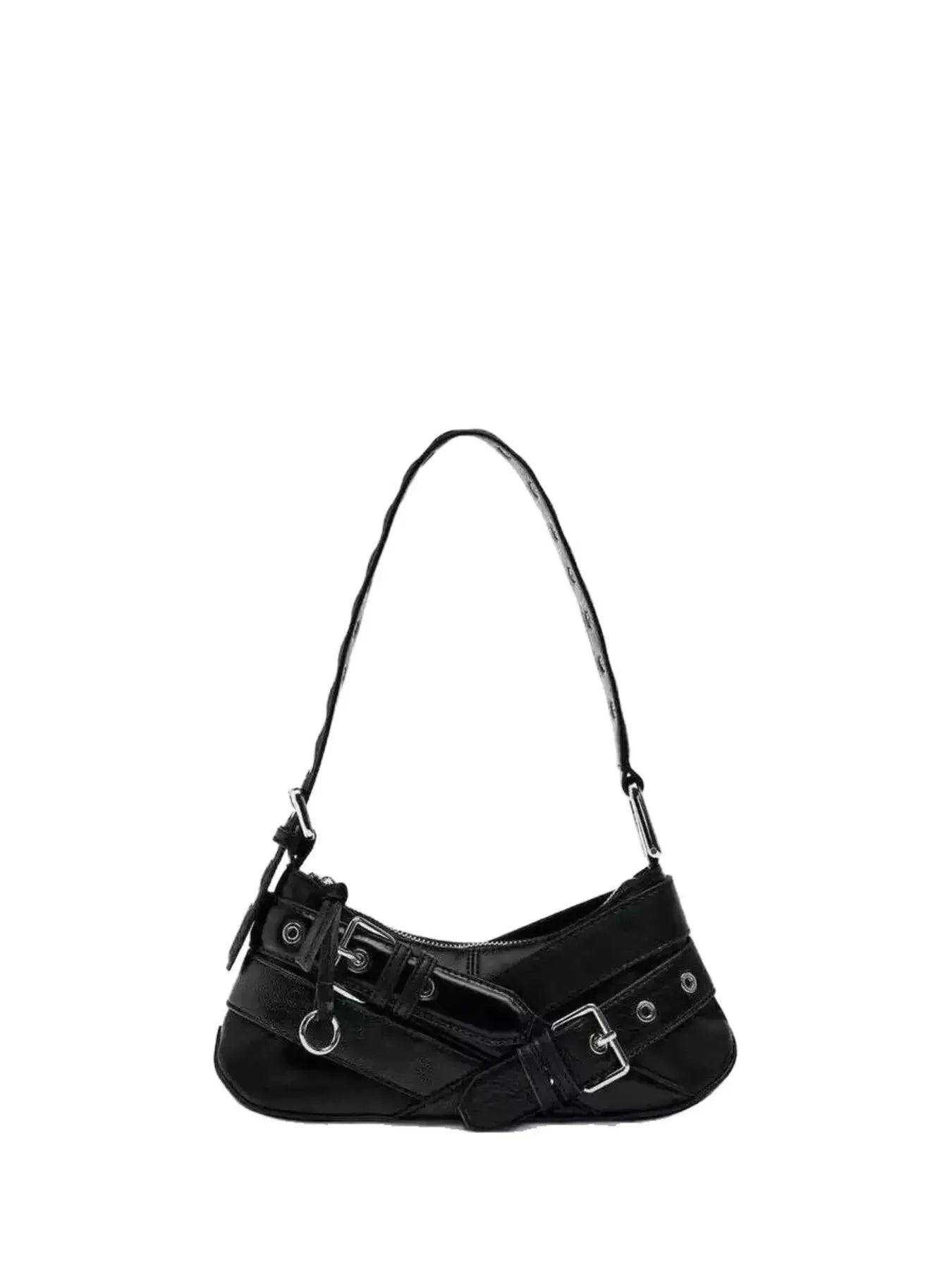 Buckled Accent Shoulder Bag by Partner Label