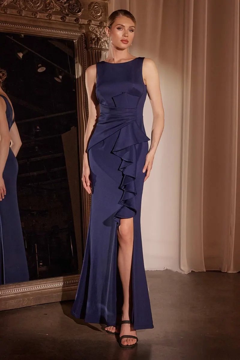 Fitted Neoprene Burgundy Dress by Partner Label