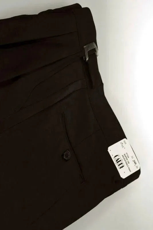 "Double Pleated" Chocolate Super 150's Luxury Viscose Blend Tuxedo Pants (Copy) by Tux-USA