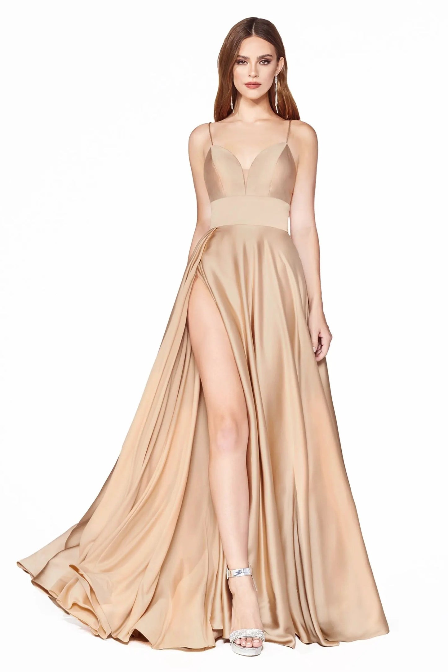 A-Line Satin Gown by Tux-USA