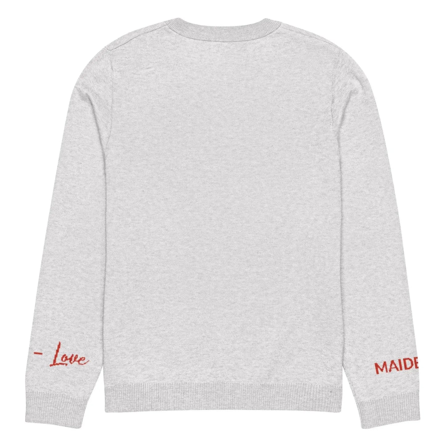 Heart - Knitted crew neck sweater BLEACH by Maiden-Art