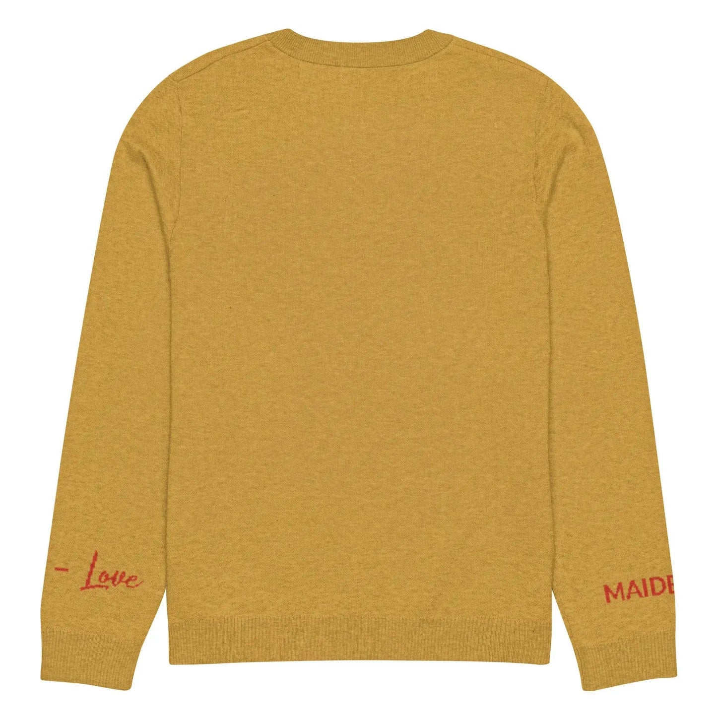 Heart - Knitted crew neck sweater MUSTARD by Maiden-Art