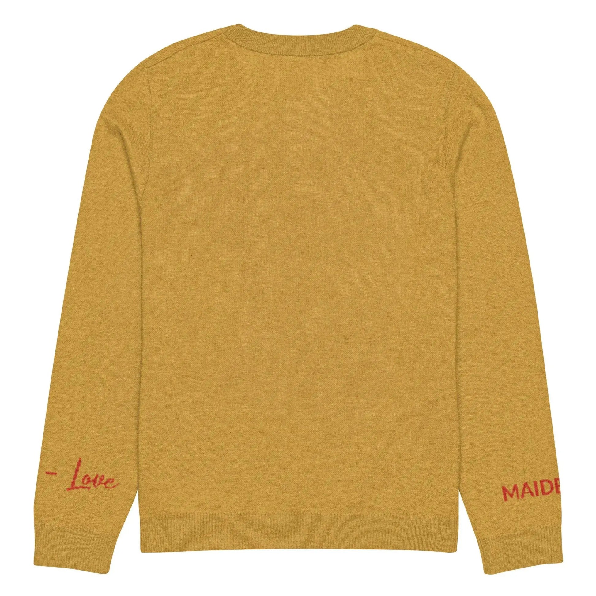 Heart - Knitted crew neck sweater MUSTARD by Maiden-Art