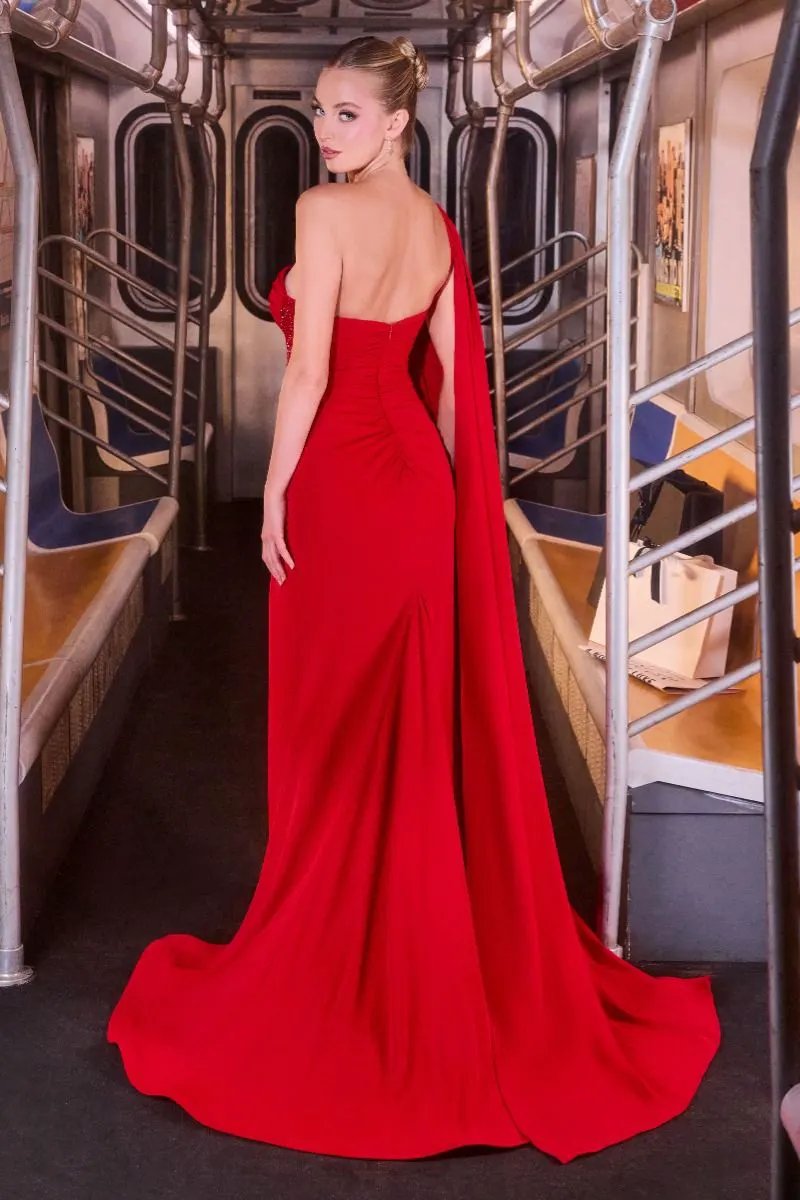 Fitted Gown One Shoulder by Tux-USA
