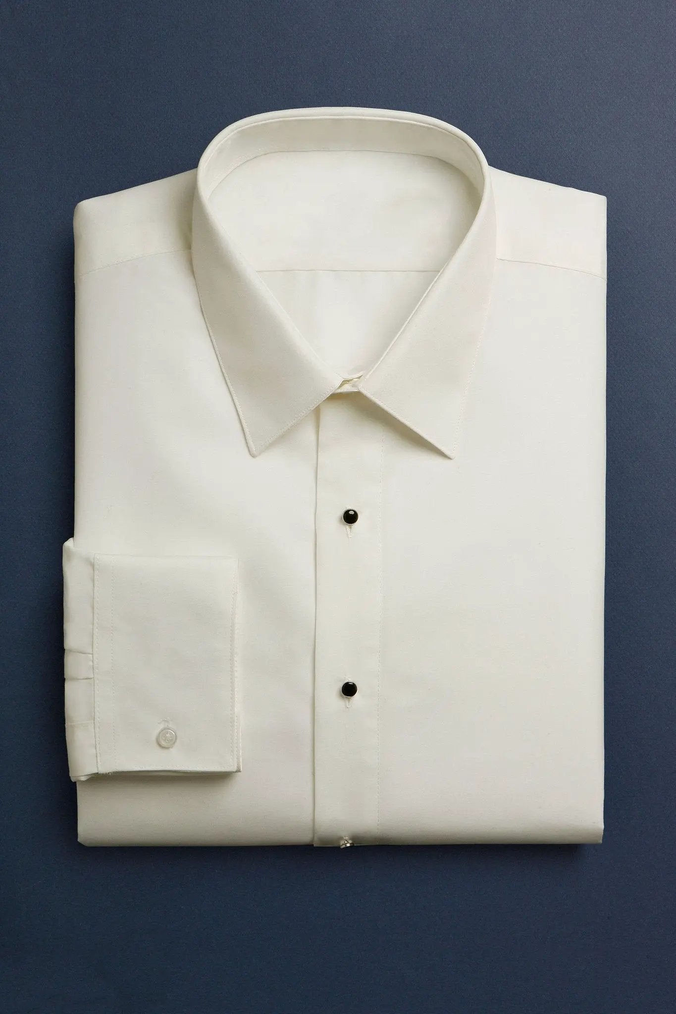 "Como" Ivory Laydown Tuxedo Classic Fit Shirt by Tux-USA