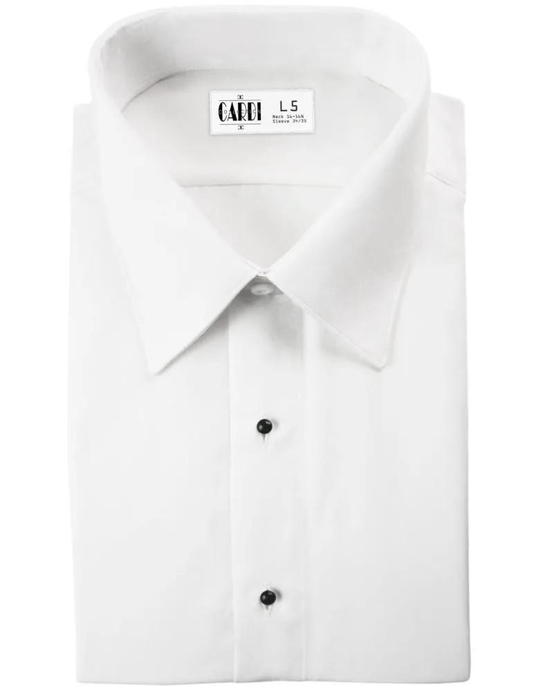 "Como" Kids White Laydown Tuxedo Shirt by Tux-USA