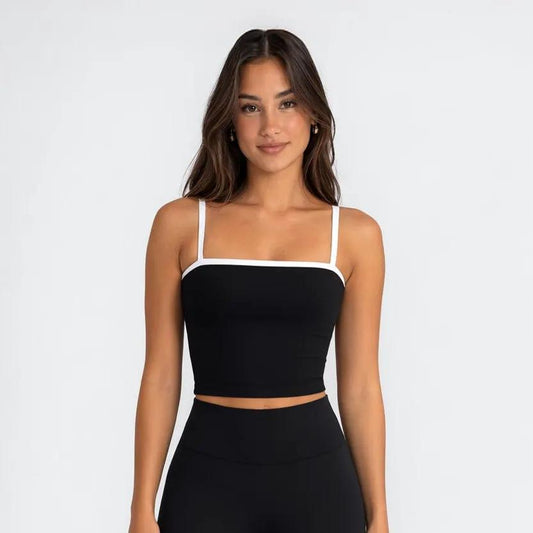 4014 - Women's Contrast Square Athletic Tank by POS Wholesale