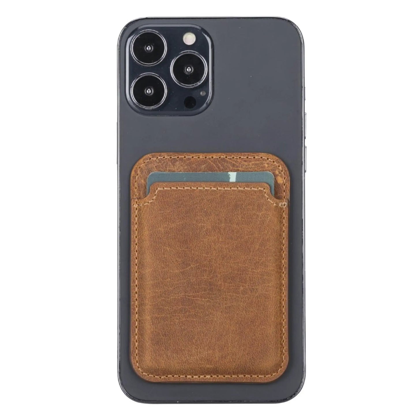 Cortland Full-Grain Leather Card Holder Wallet with Magnet by TORONATA