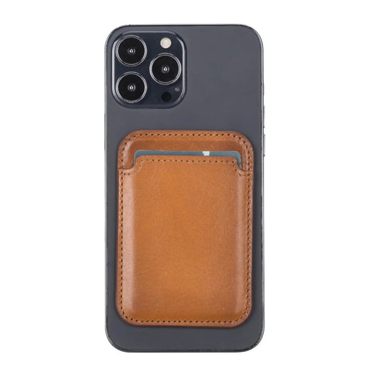 Cortland Full-Grain Leather Card Holder Wallet with Magnet by TORONATA