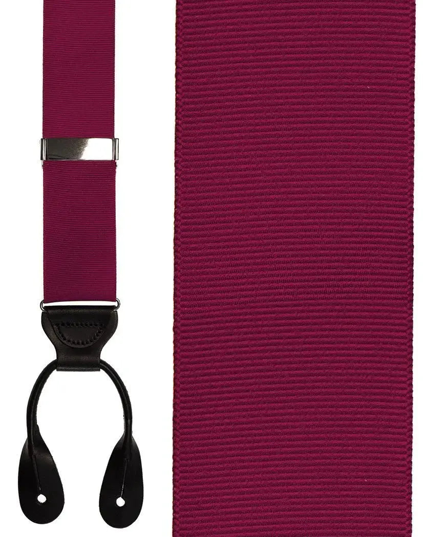 "Grosgraine Ribbon II" Suspenders 1.5 Width by Tux-USA