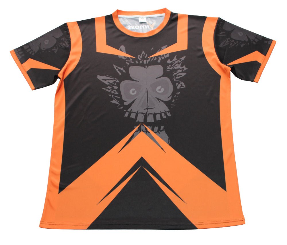 Black Orange Character Gaming Jersey-0