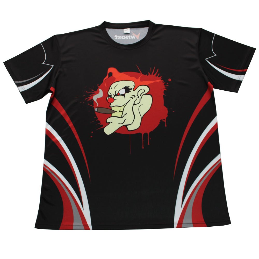 Custom Black Animated Character Graphic Gaming Jersey-0