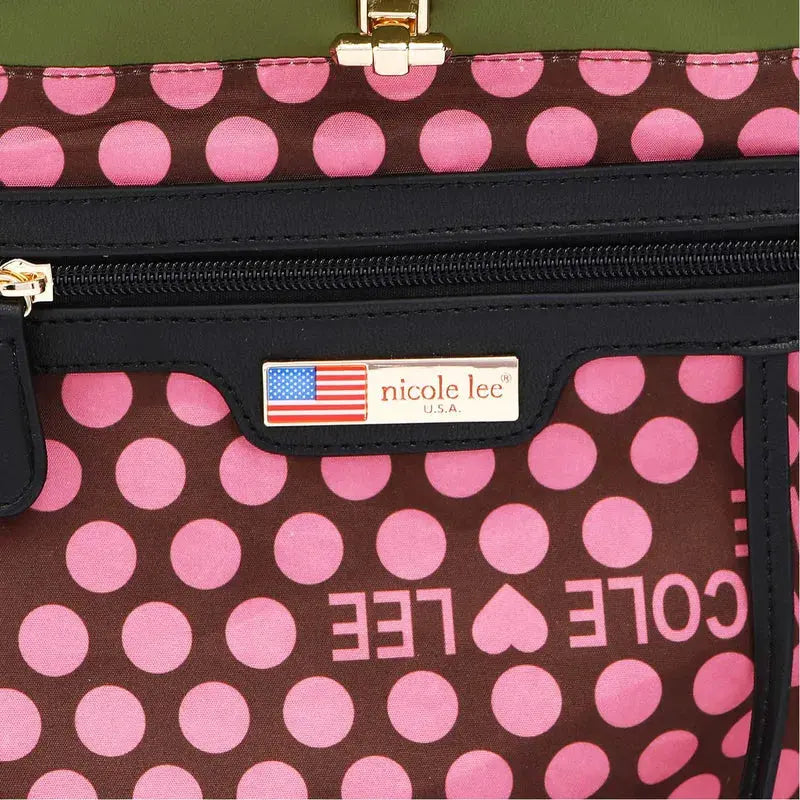 Nicole Lee USA Flower Pattern Adjustable Strap Backpack Bag by Nicole Lee USA