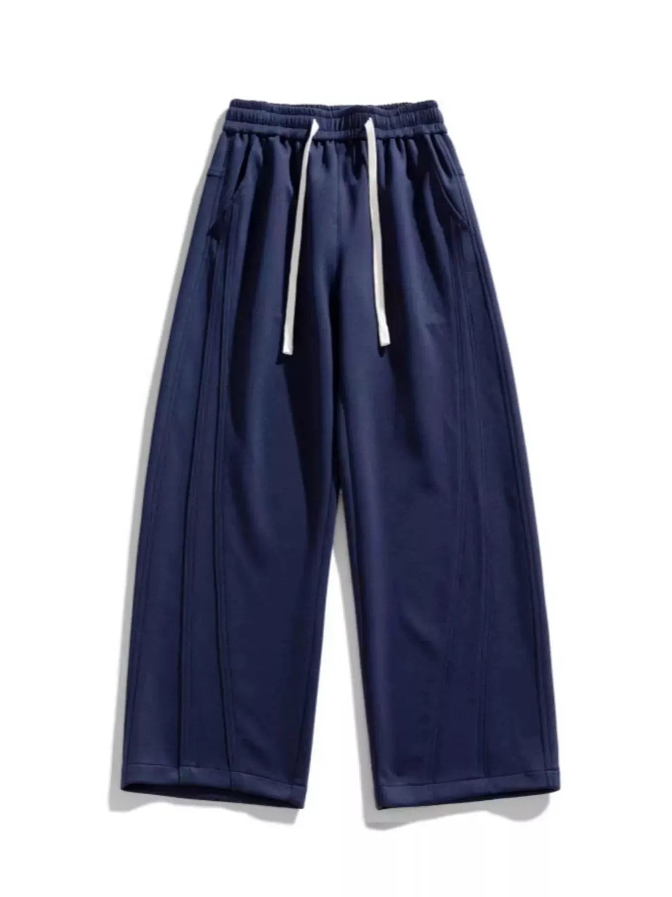 Men's Plus Size Loose Fit Wide Leg Casual Pants by Trendsi