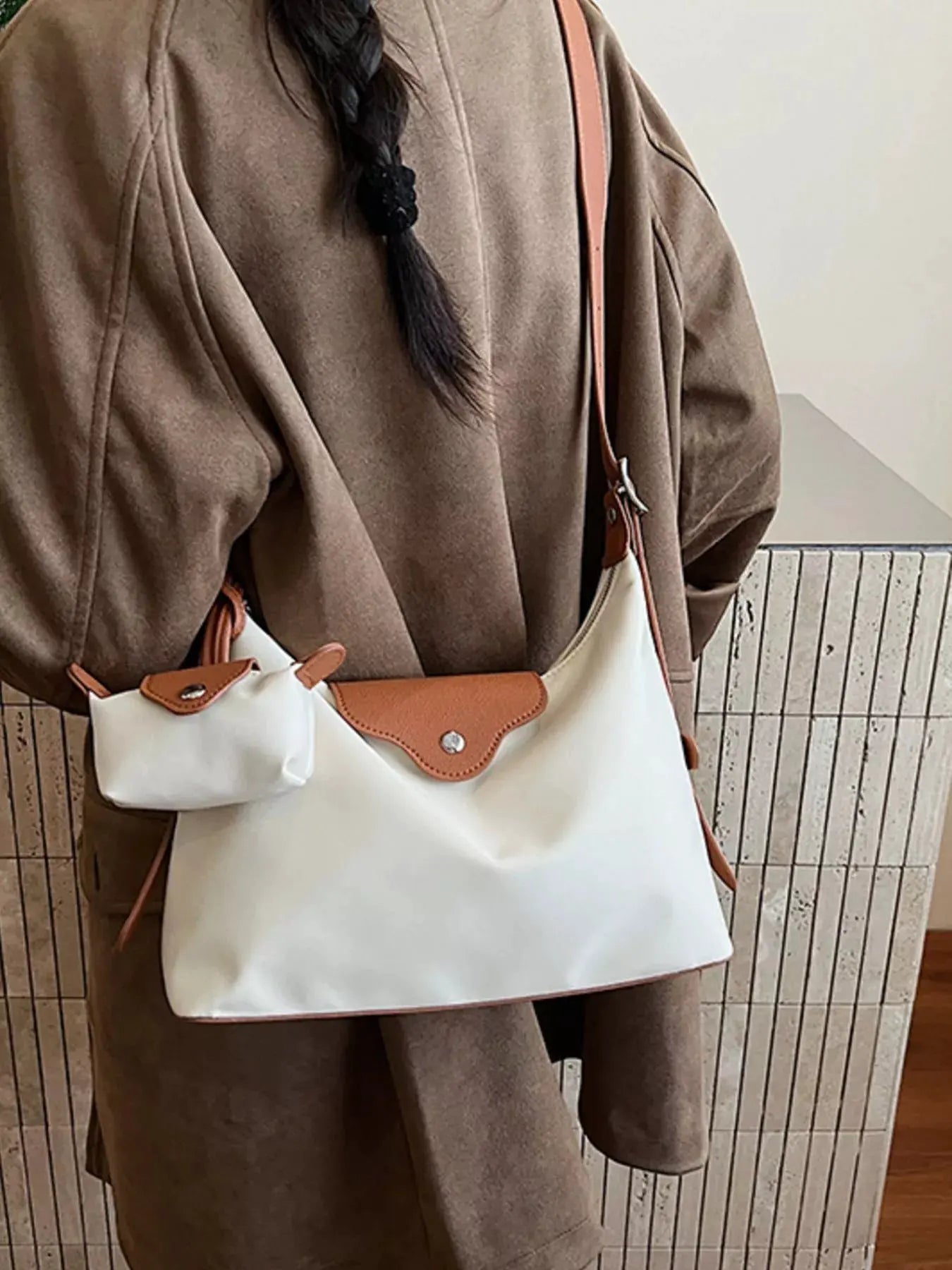 Hobo Crossbody Bag with Coin Purse by Partner Label