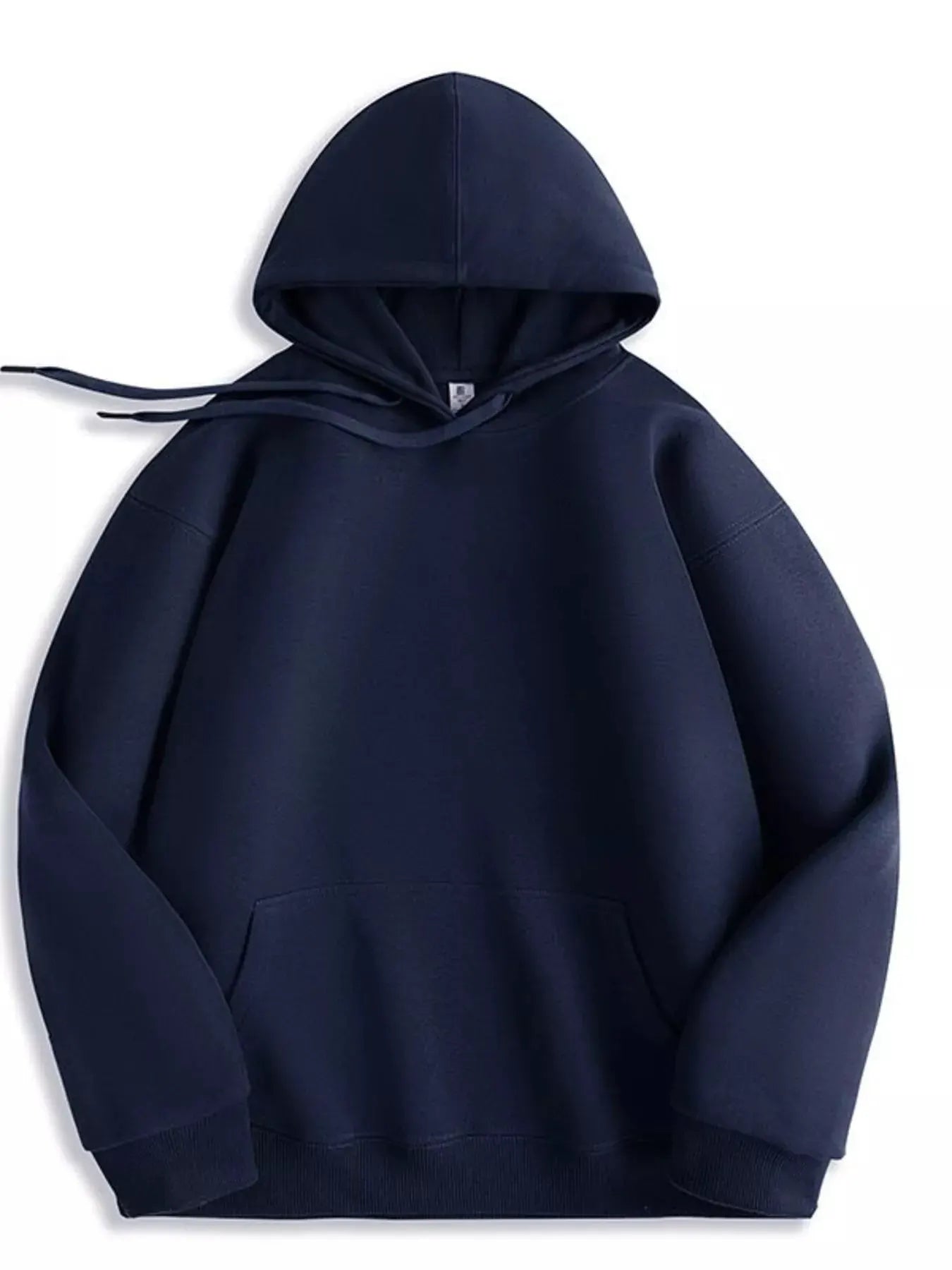 Men's Full Size Solid Color Casual Hoodie Plus Size by Trendsi
