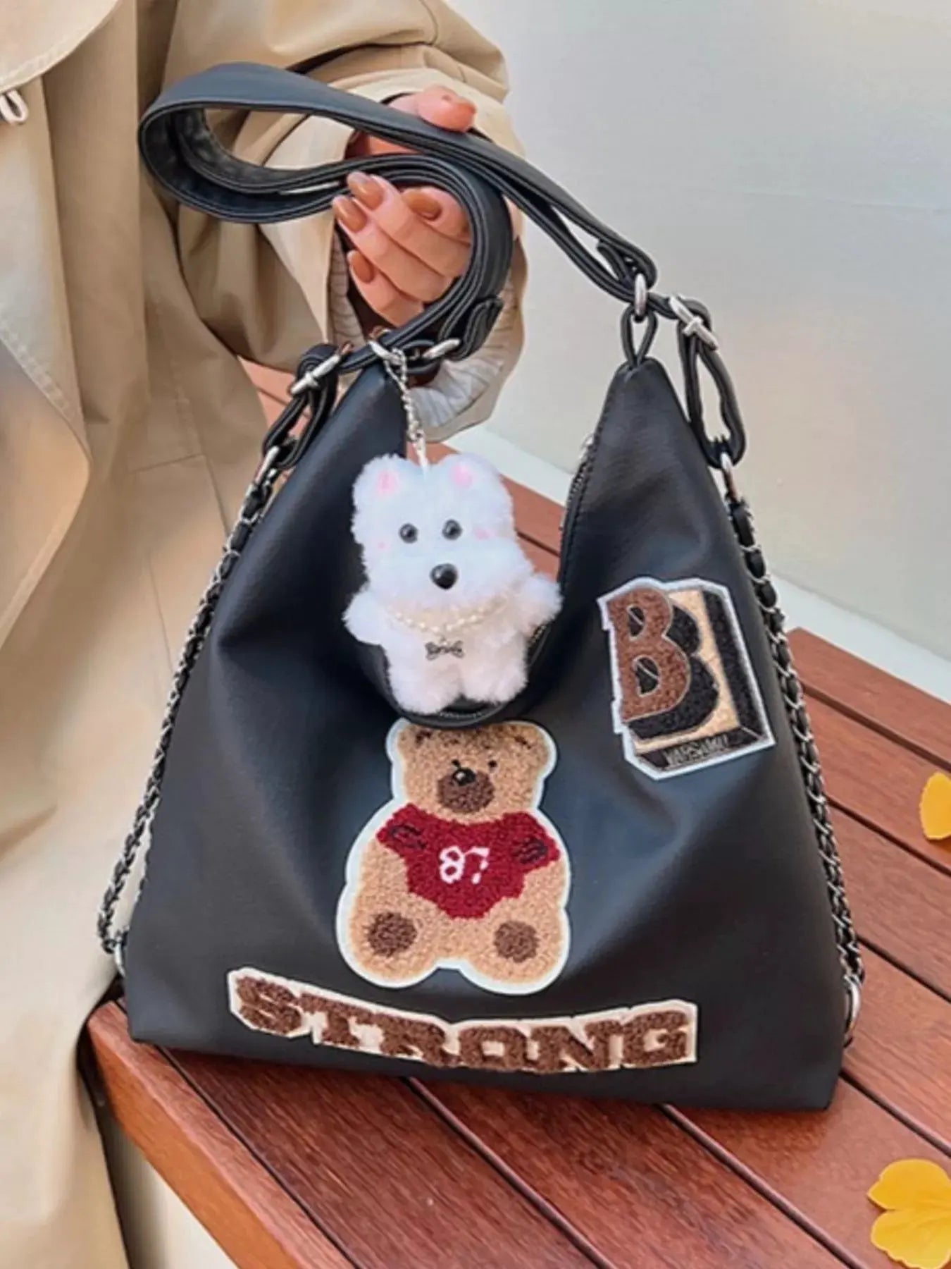Cute Bear Adjustable Strap Handbag by Partner Label