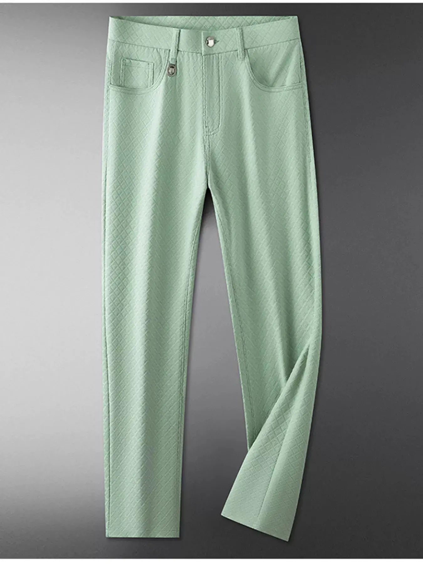 Men's Lightweight Textured Casual Pants by Trendsi