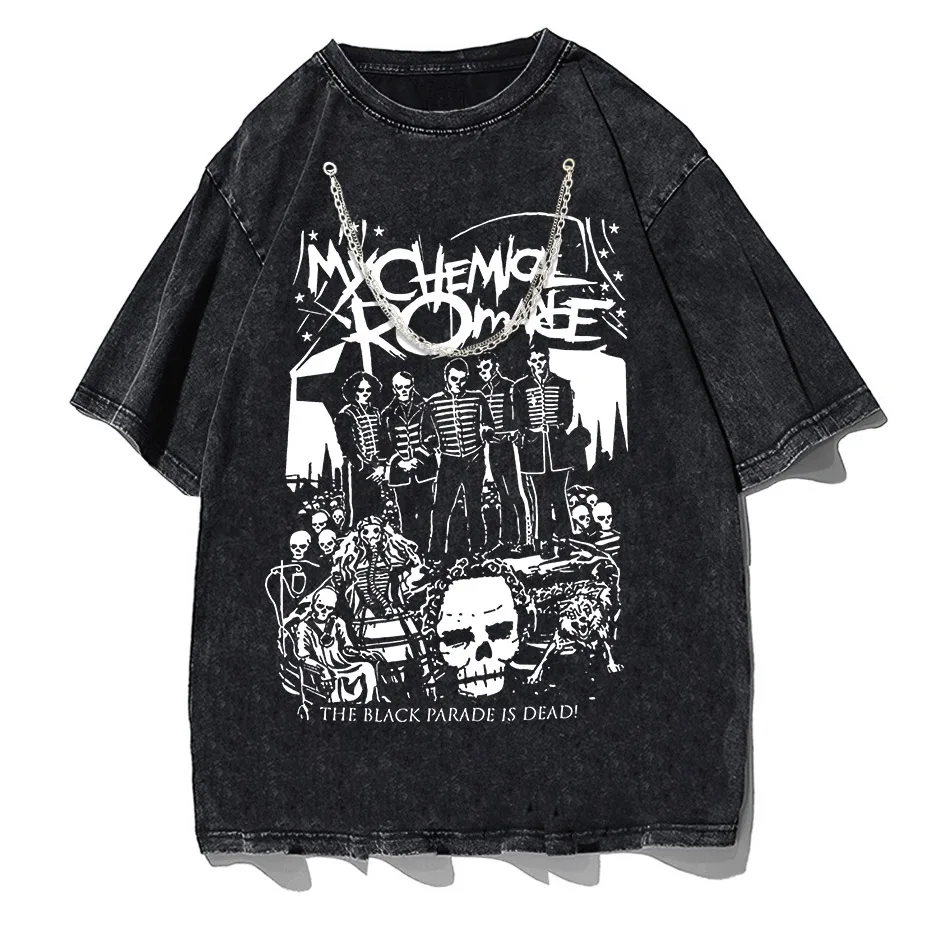 My Chemical Romance Black Parade Oversized T-Shirt Women Punk Emo Rock Tee-3