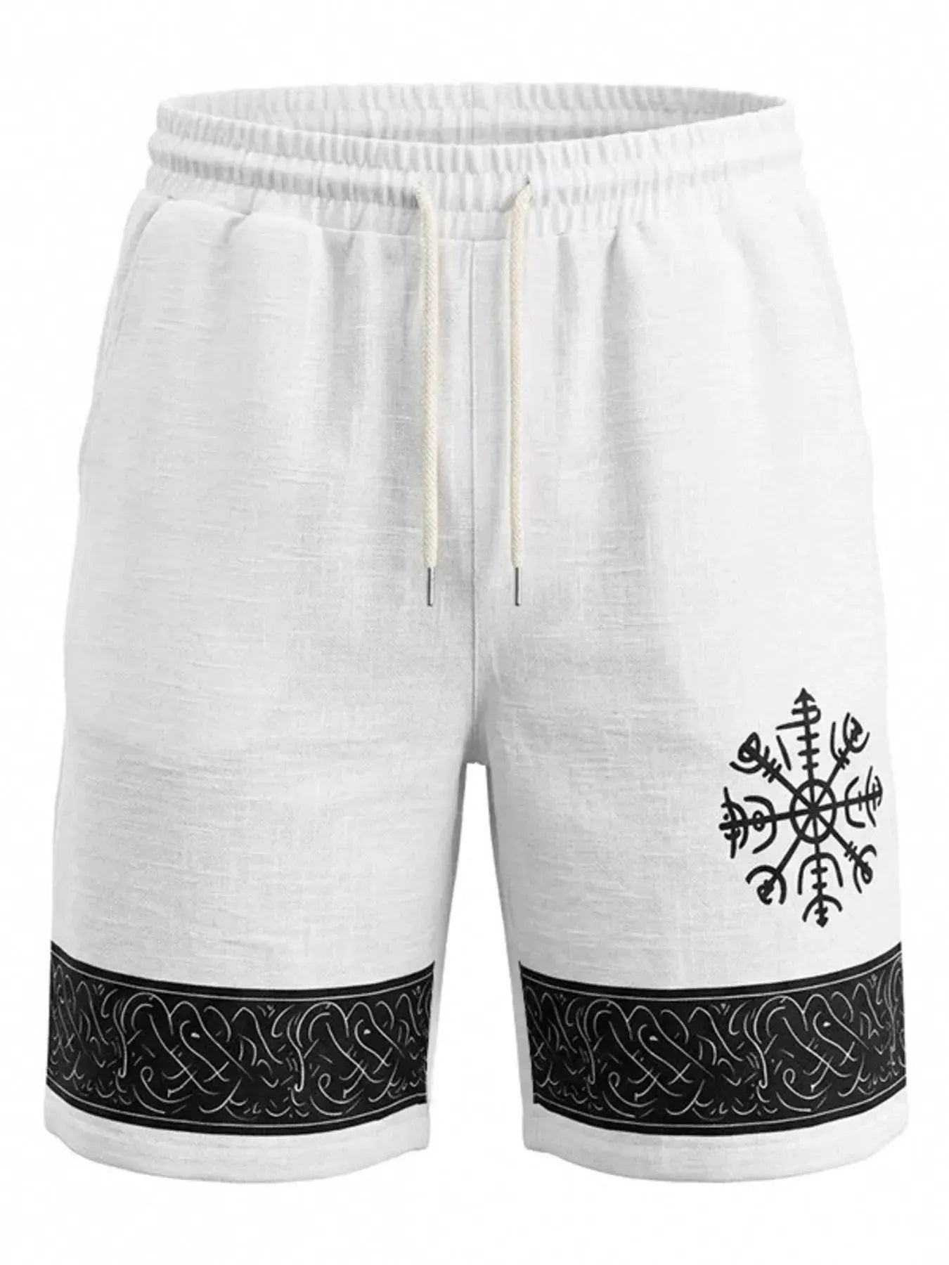 Men's Full Size Linen Blend Drawstring Shorts Plus Size by Partner Label