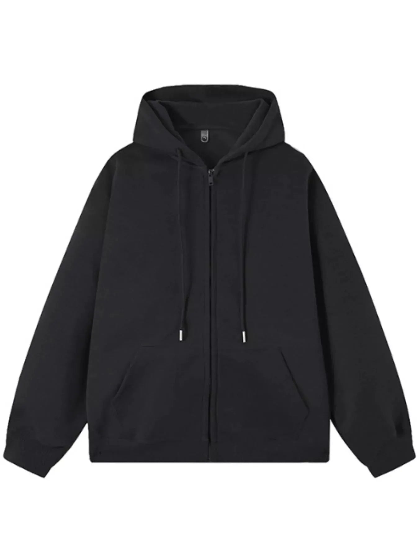 Men's Casual Loose Fit Zip-Up Hoodie by Partner Label