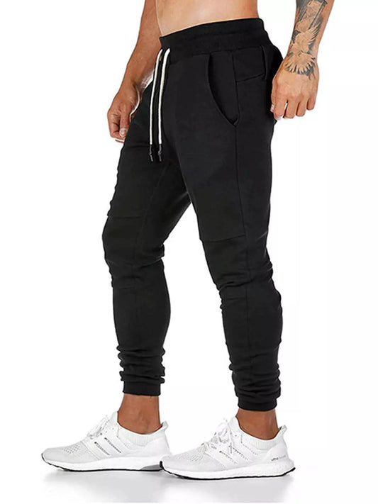 Men's Drawstring Slim Fit Joggers by Trendsi