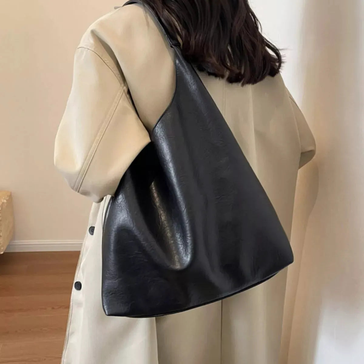 Lightweight Leather Tote Bag by Partner Label