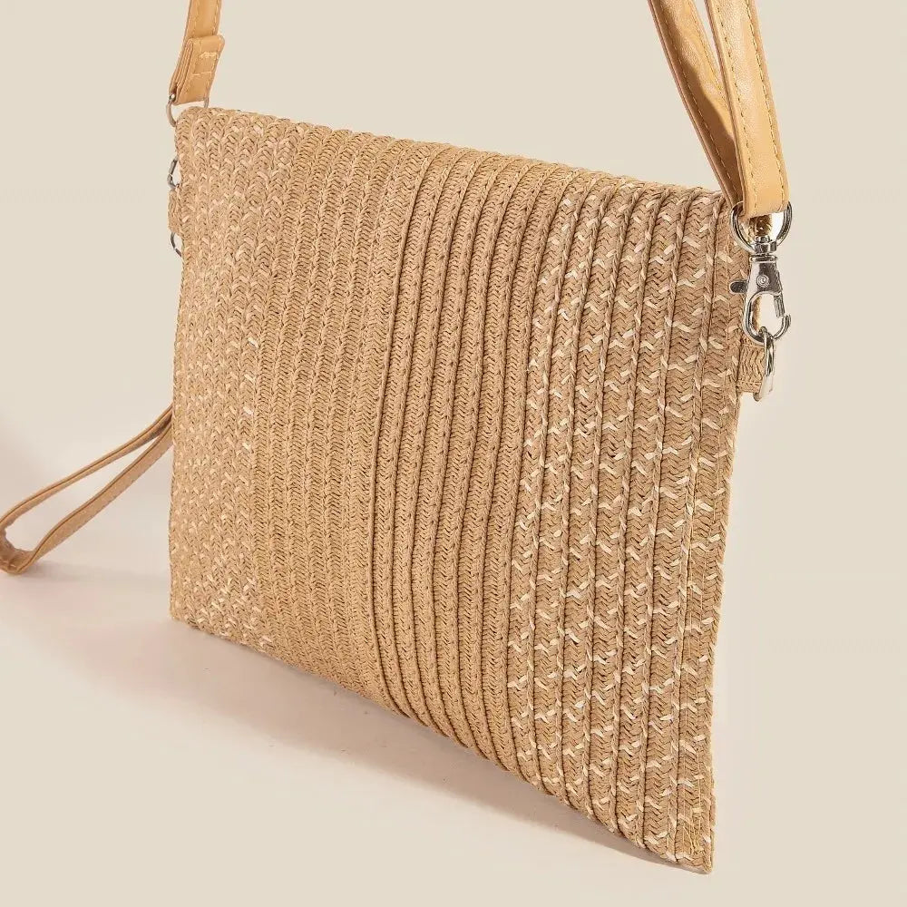 Fame Tight Woven Envelope Clutch Bag by Fame