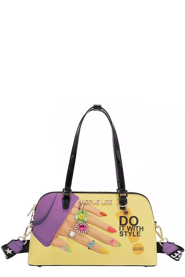 Nicole Lee USA Nail Polish Dome Shoulder Bag by Nicole Lee USA
