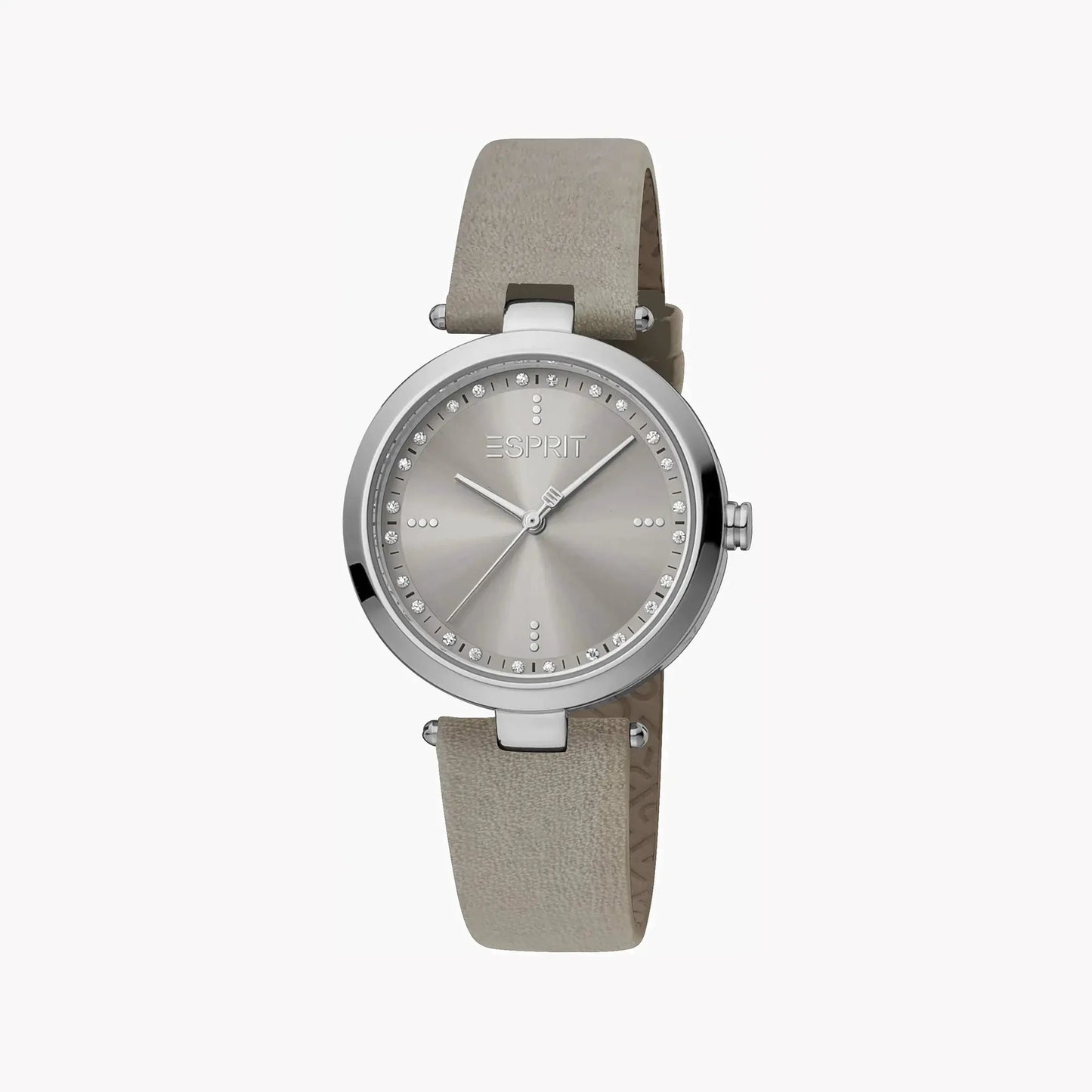 Esprit Women's Grey Leather Watch, Stainless Steel | Es1l123m0045 by ESPRIT