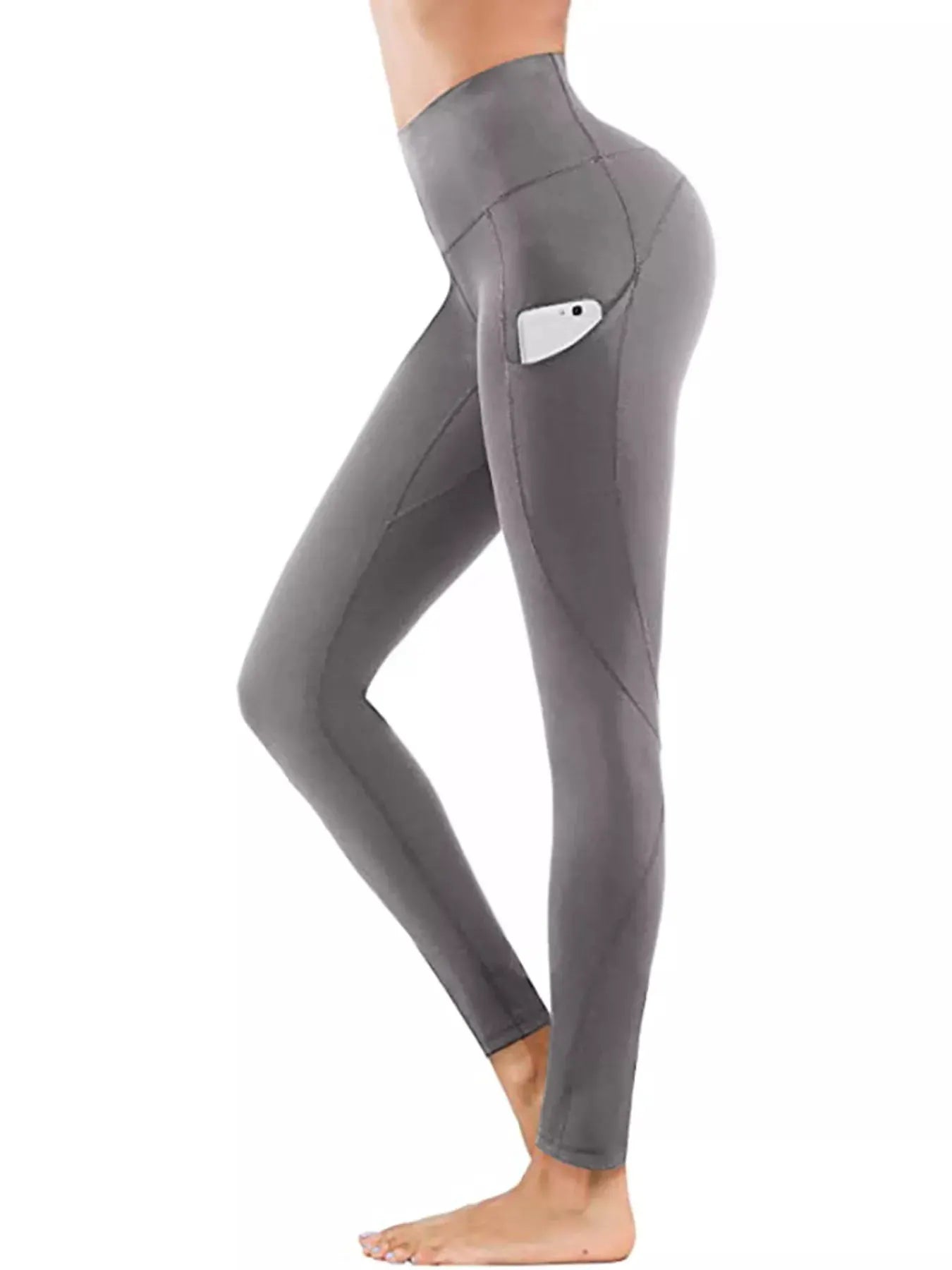 High-Waisted Active Leggings with Pocket by Partner Label