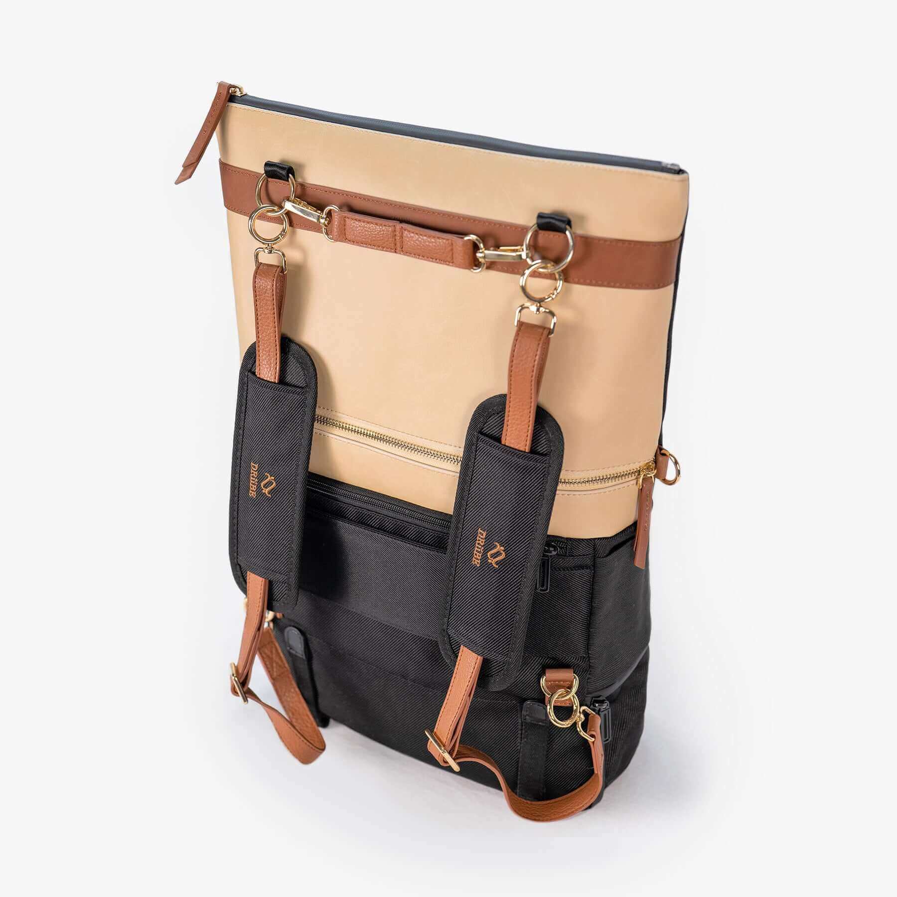 DAKOTA 3 in 1 Convertible Backpack Purse, Sand by DRiiBE