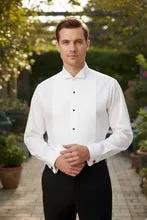 "David" White Wingtip Tuxedo Shirt by Tux-USA