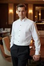 "David" White Wingtip Tuxedo Shirt by Tux-USA